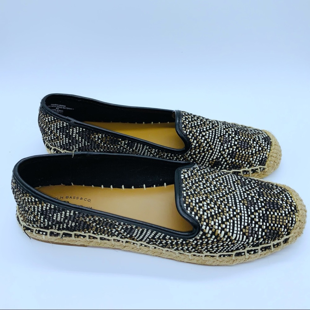 EUC G. H. Bass & Co. Jenna Slip On Espadrille Flats Size 6
